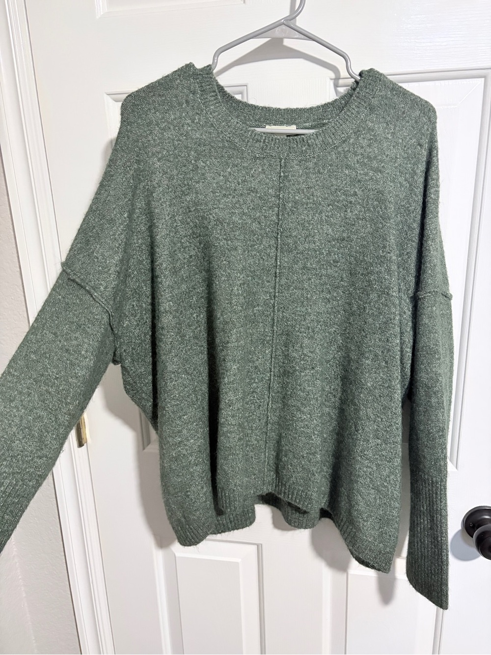 Relaxed Crewneck Sweater - Sage Green